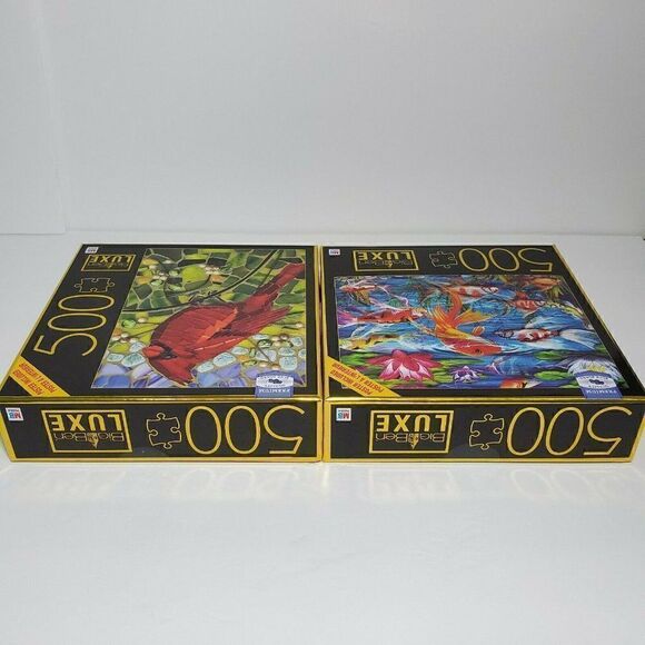 Big Ben Luxe Jigsaw Puzzles Cardinal & Koi Fish - Picture 8 of 10